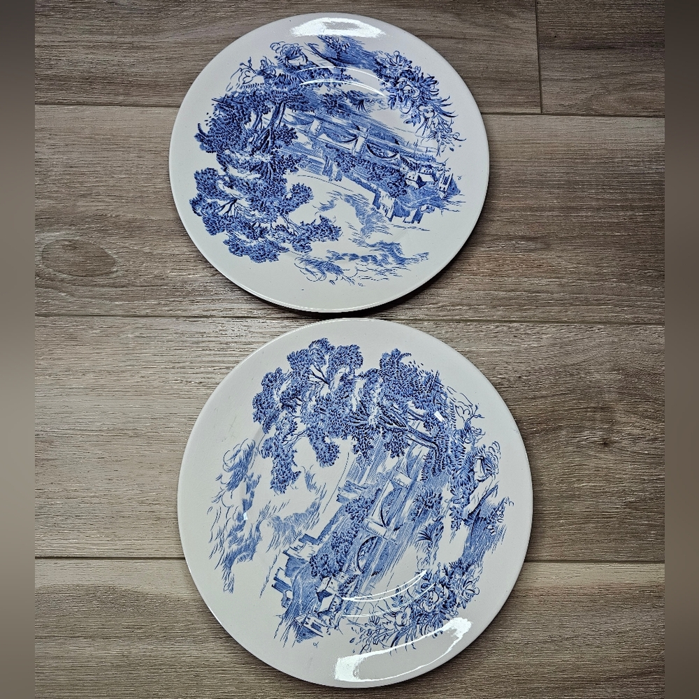 Enoch Wedgwood Tunstall LTD White Countryside Dinner Plates